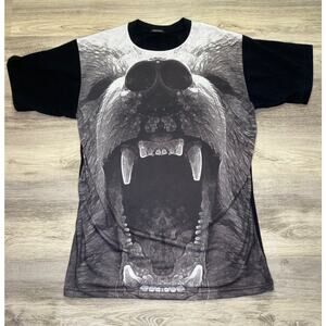 Effection T-Shirt Men's Size Large Black Bear Print Soft